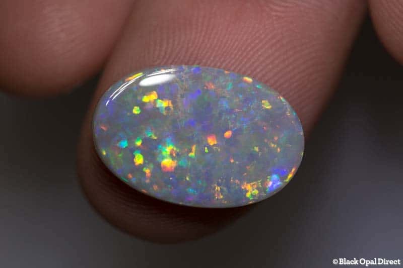 5.53 ct semi black opal 18x12x3mm - Image 2