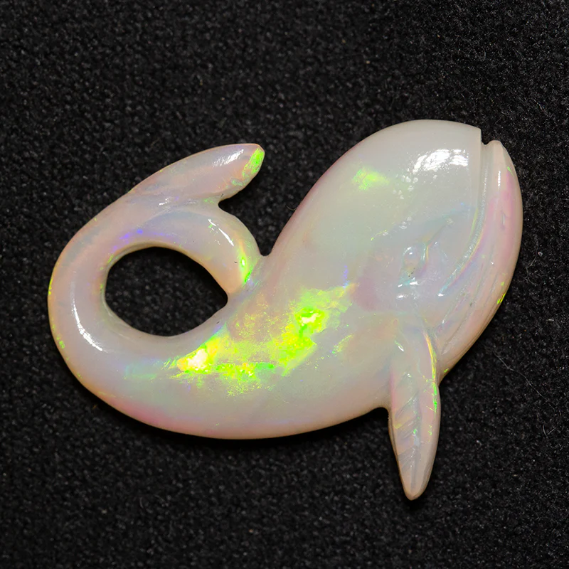 5.64 ct white opal carving 20x18x3.9mm - Image 2