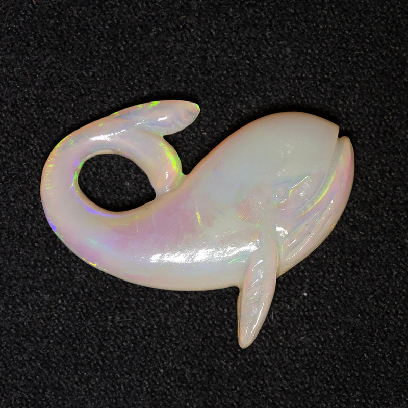 5.64 ct white opal carving 20x18x3.9mm - Image 3