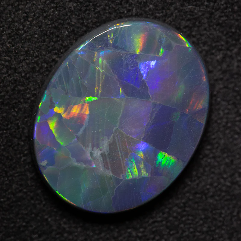 5.67 ct black opal 16x13x4 mm - Image 4
