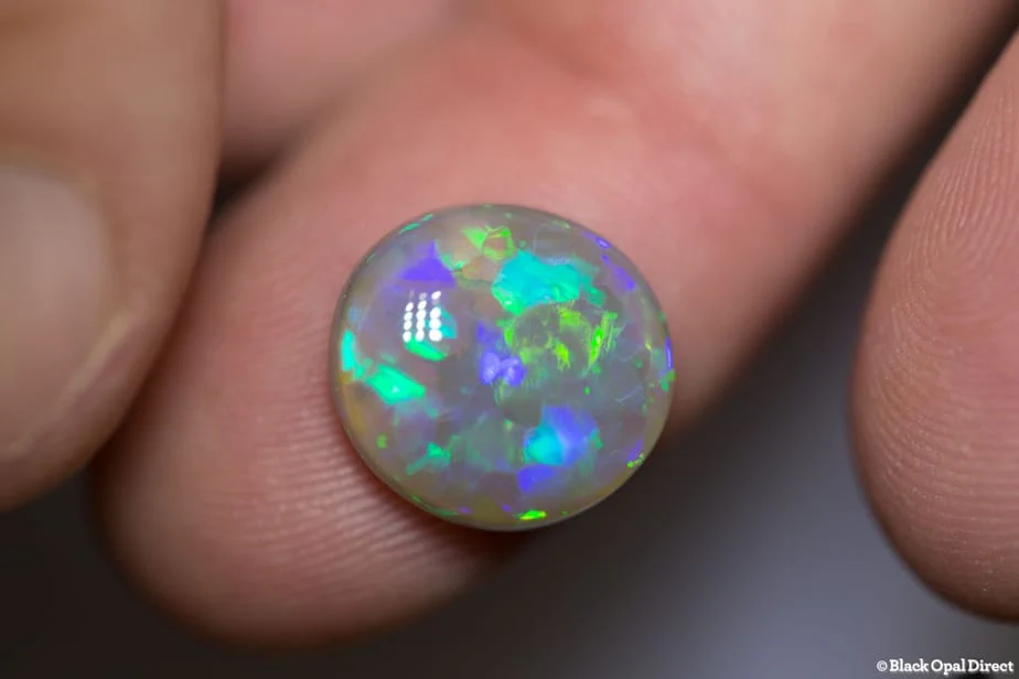 5.69 ct semi black opal 13.5x12.5x5mm - Image 2