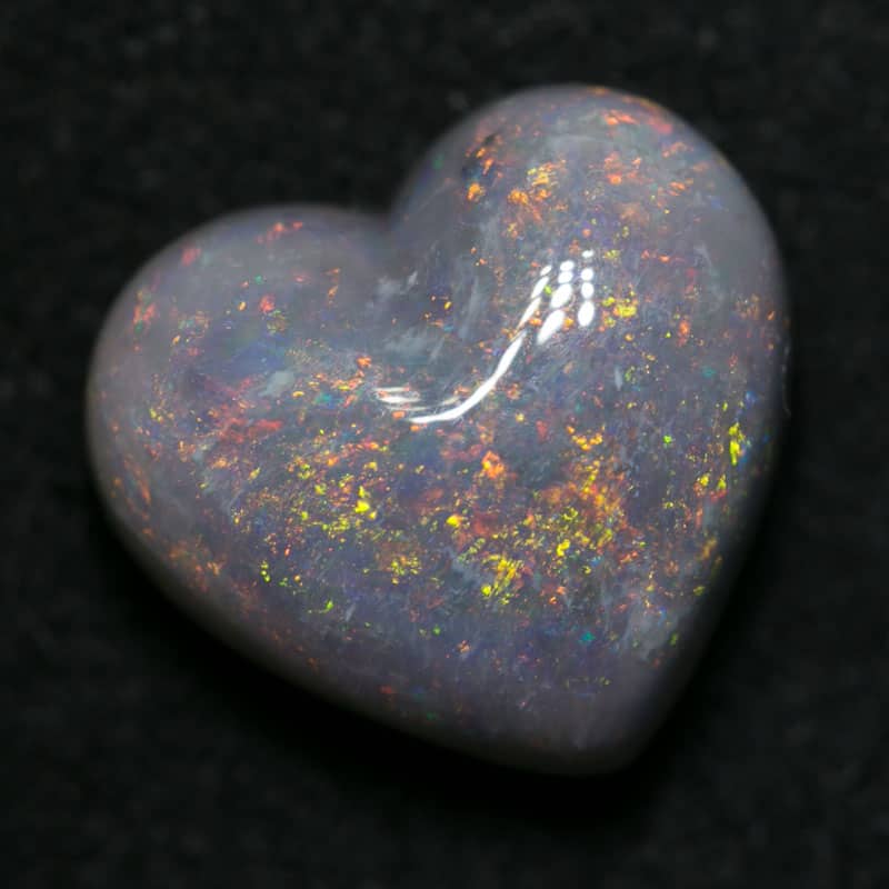 5.70 ct dark opal heart 12.5x7mm - Image 2