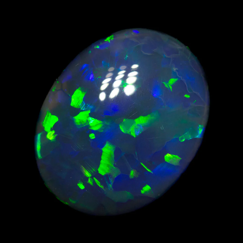 5.78 ct gem black opal 14.5x11.6x5.5mm - Image 3