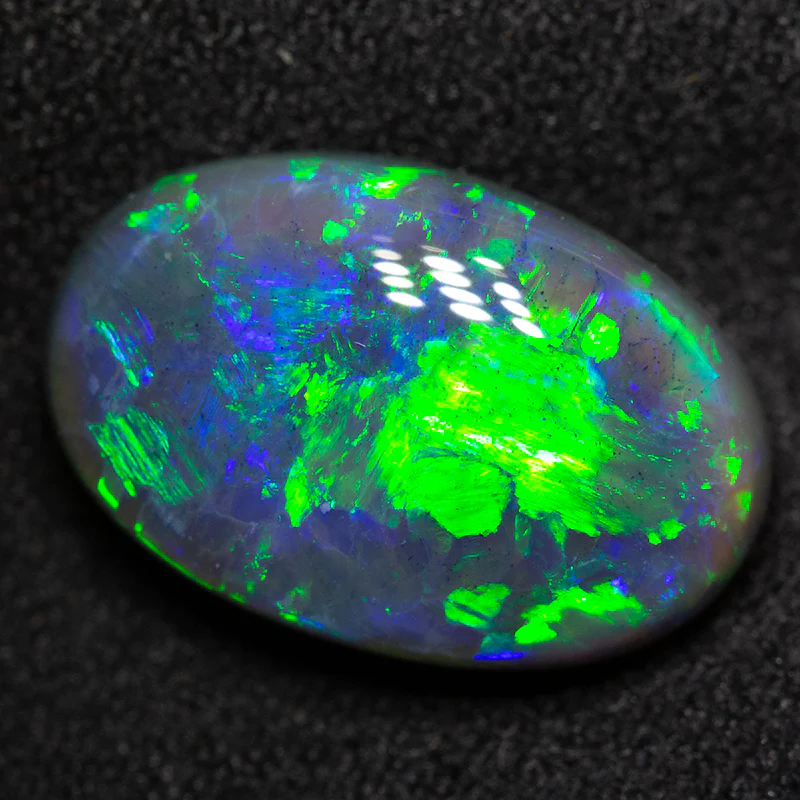 5.78 ct gem black opal 15x10x6mm - Image 3