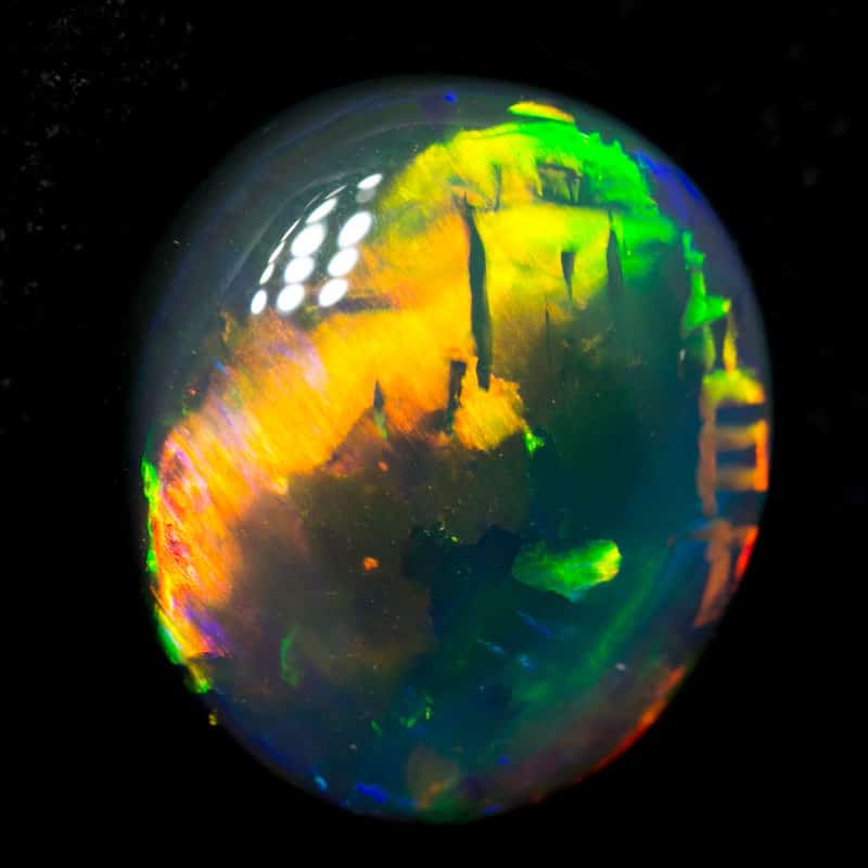 5.80 ct gem black opal 13x11x6mm - Image 3