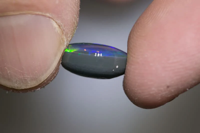 5.80 ct gem black opal 13x11x6mm - Image 5