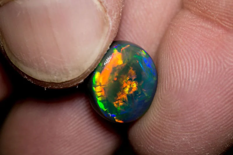 5.80 ct gem black opal 13x11x6mm - Image 6