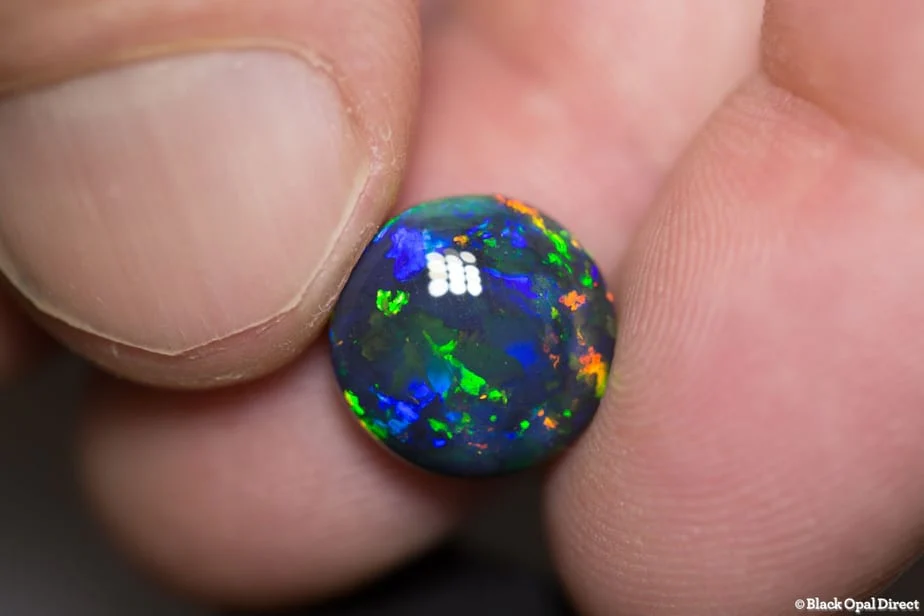 5.83 ct gem round black opal 12x12x6.5mm - Image 3
