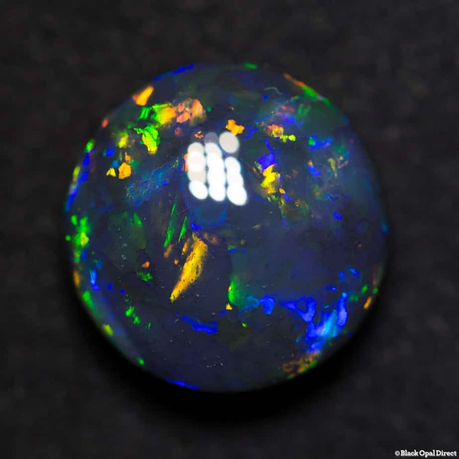 5.83 ct gem round black opal 12x12x6.5mm - Image 5