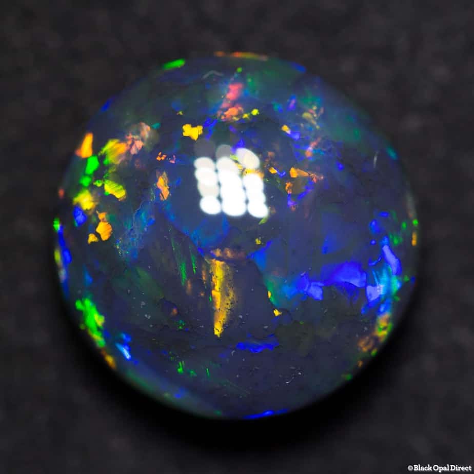 5.83 ct gem round black opal 12x12x6.5mm - Image 6