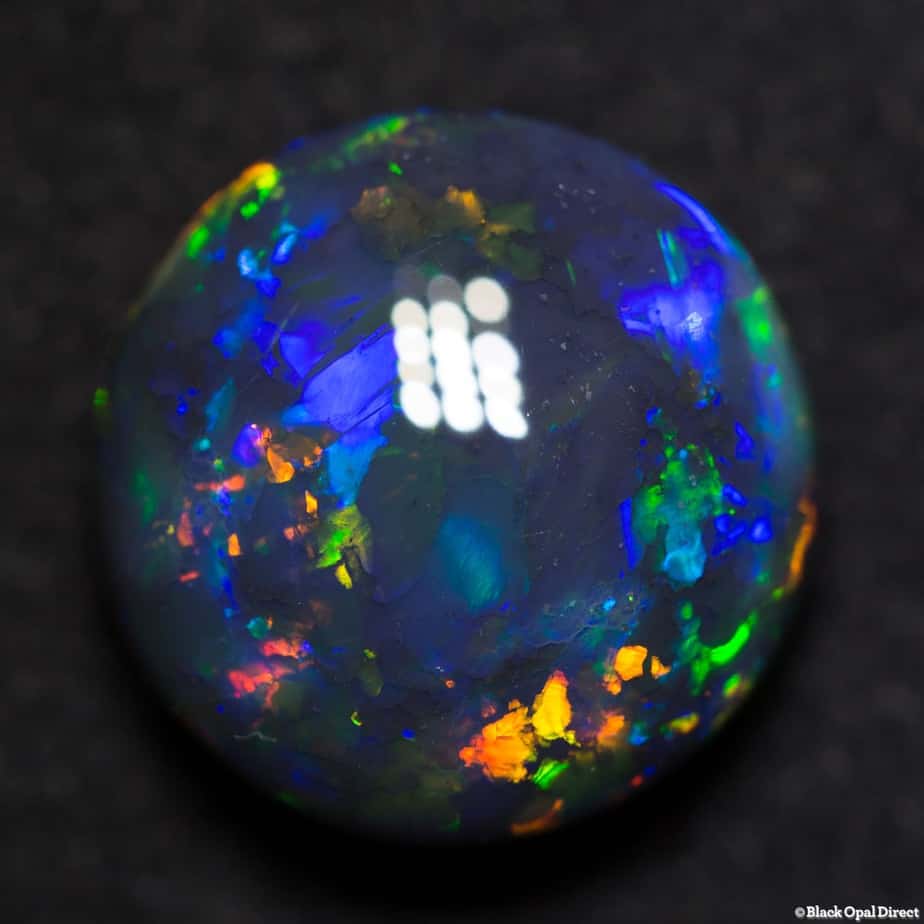 5.83 ct gem round black opal 12x12x6.5mm - Image 7
