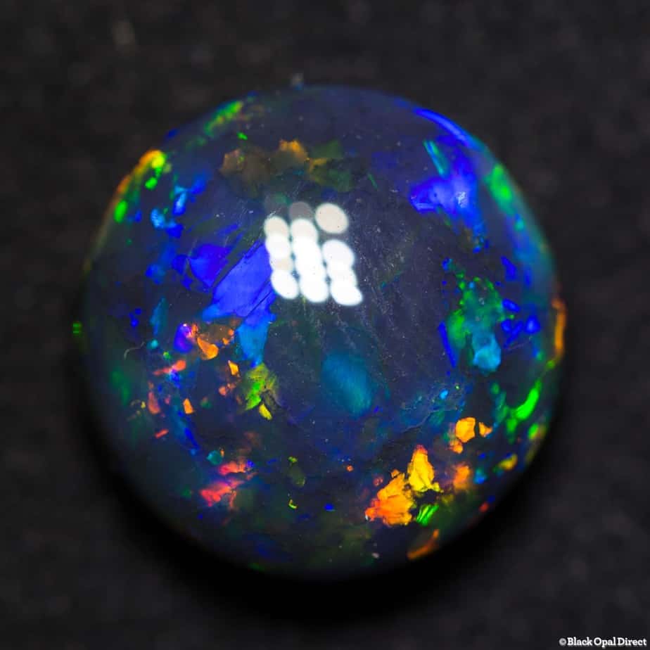 5.83 ct gem round black opal 12x12x6.5mm - Image 8