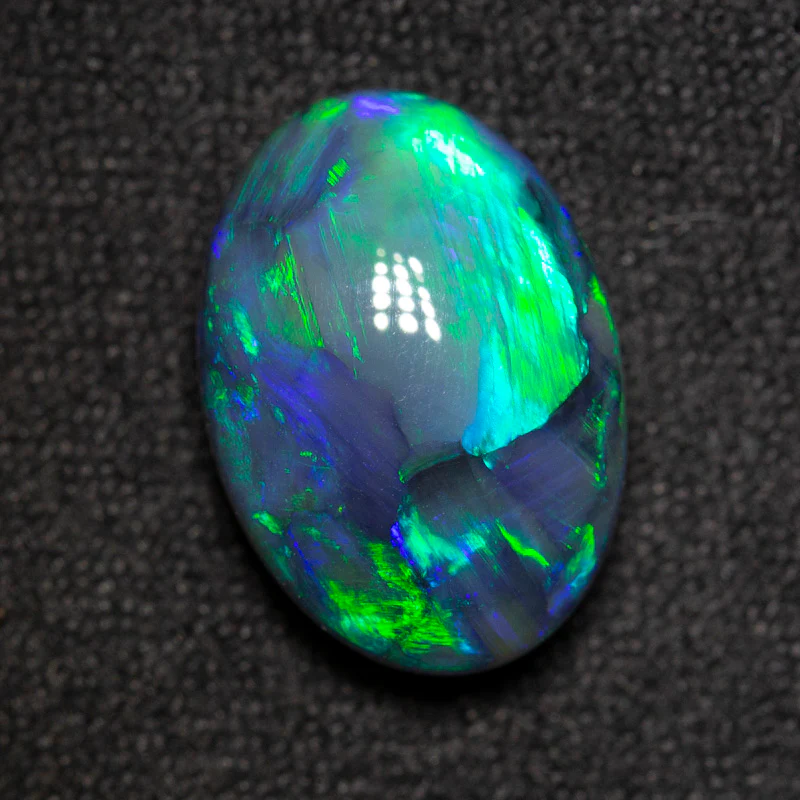 5.84 ct gem black opal 13.7x9.7x6.5mm - Image 2