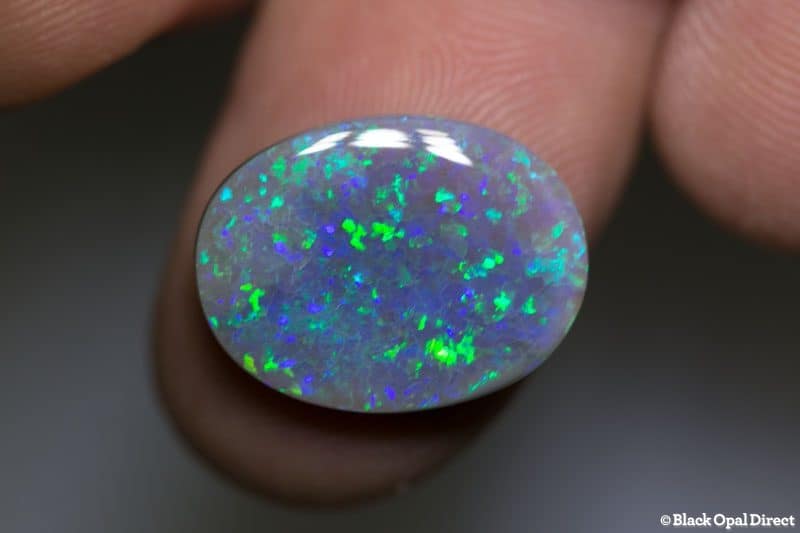 5.84 ct semi black opal 18x13.5x3.5mm - Image 2