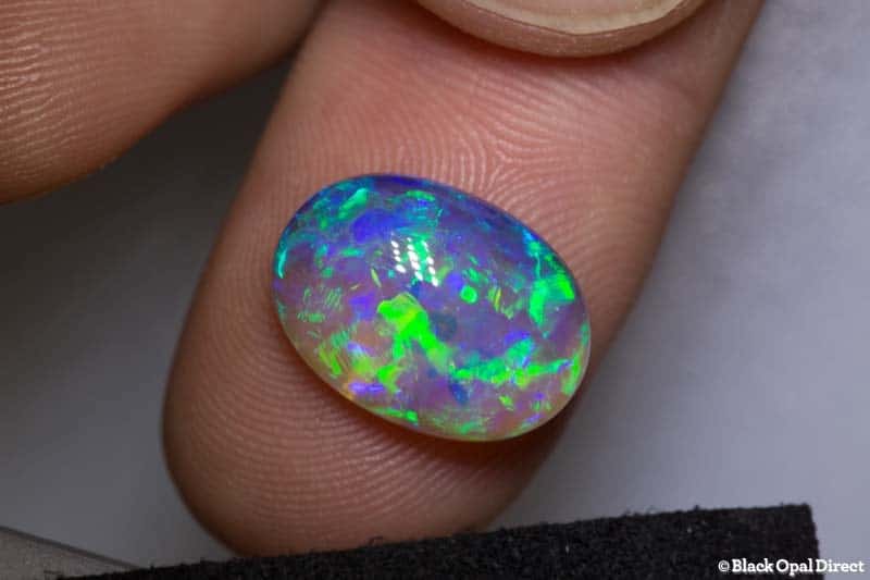 5.86 ct semi black crystal opal 15x11x5.5 - Image 2