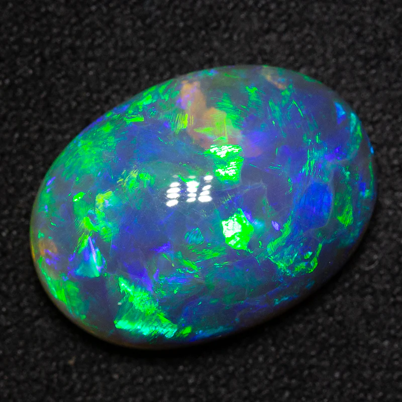 5.86 ct dark crystal opal 15x11x5.5mm - Image 3
