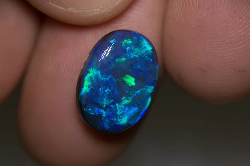 5.93 ct black opal 15x11x5.5mm - Image 2