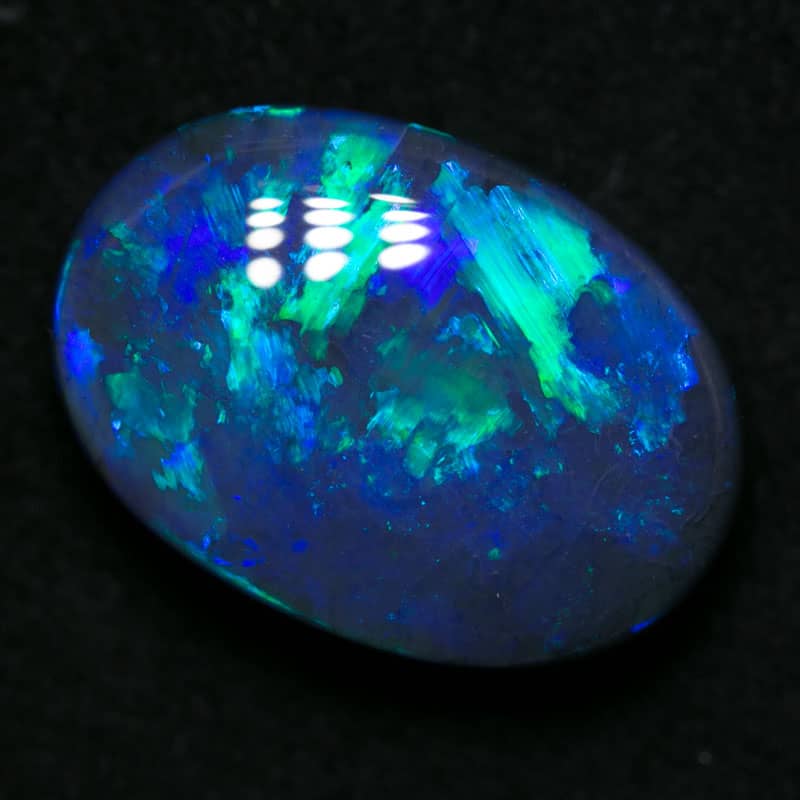 5.93 ct black opal 15x11x5.5mm - Image 5