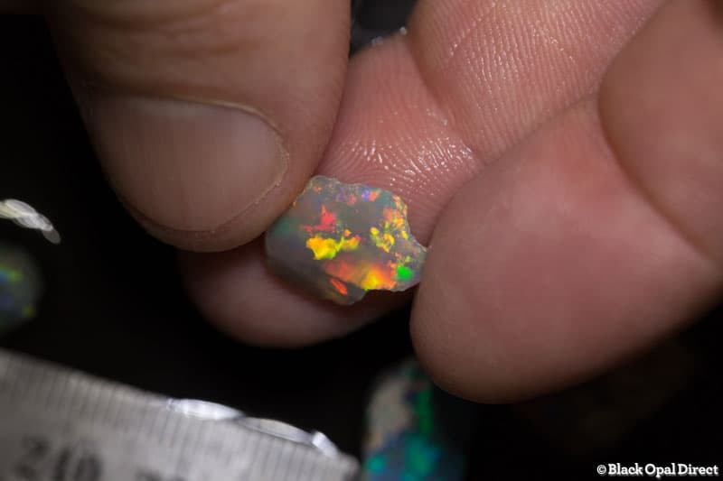 52.68 ct rough and rubbed opal parcel 6 pieces - Image 3
