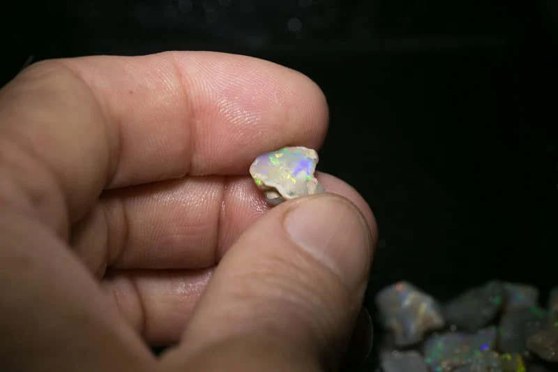 55 ct  16pc rough opal parcel for intermediate cutters - Image 15