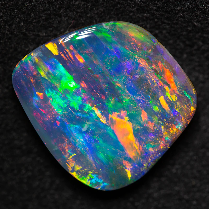 6.00 ct black boulder opal 13x12x4.2mm - Image 2