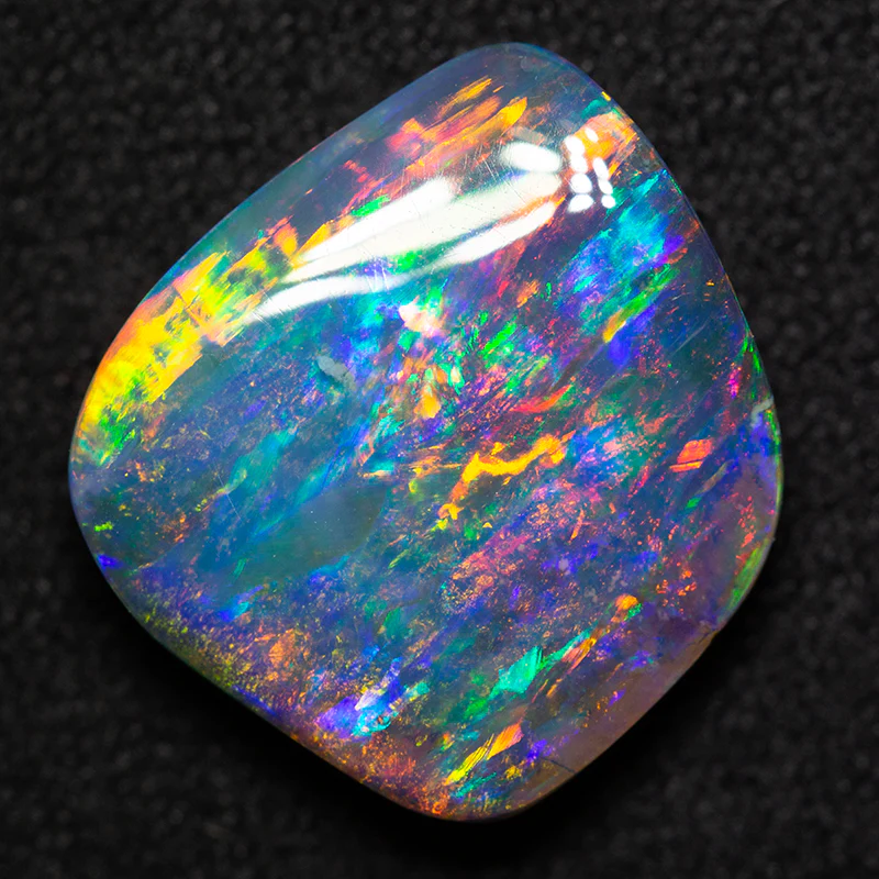 6.00 ct black boulder opal 13x12x4.2mm - Image 4