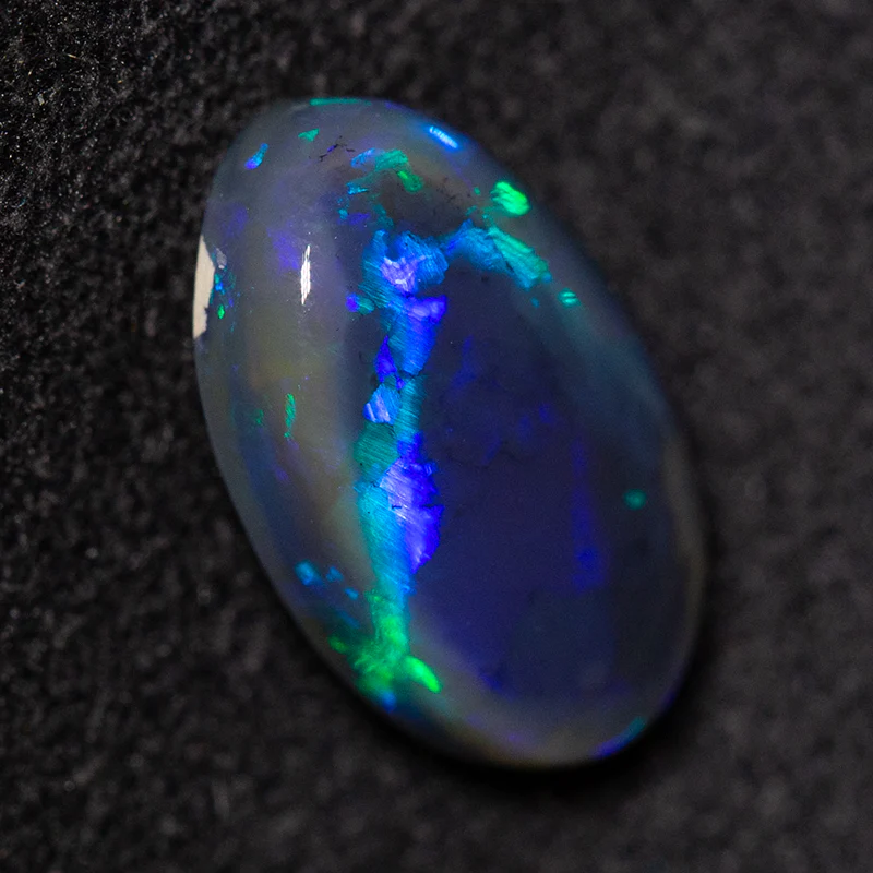 6.01 ct black opal pair 12.5x7.3x5mm - Image 3