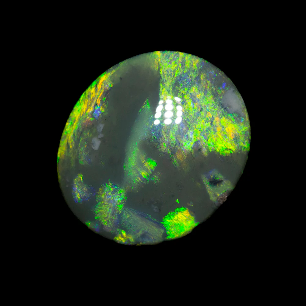 6.02 ct double-sided black opal 14.2x12.2x5.9mm - Image 2