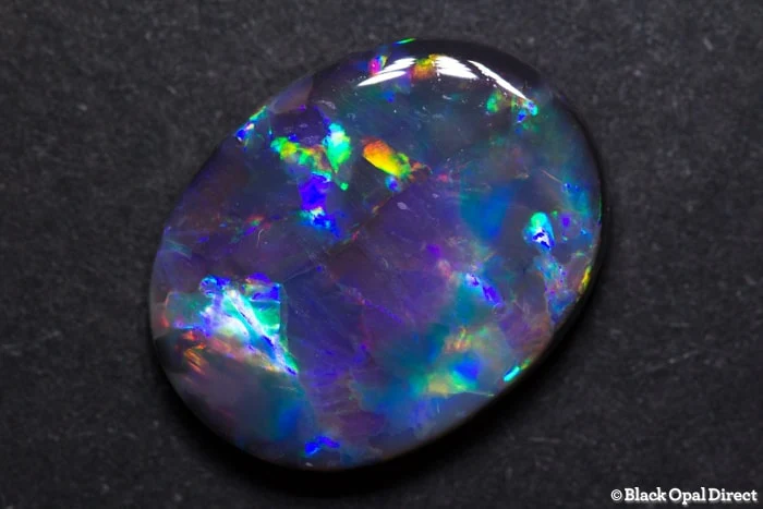 6.03 ct gem black opal 16x13x4mm - Image 5