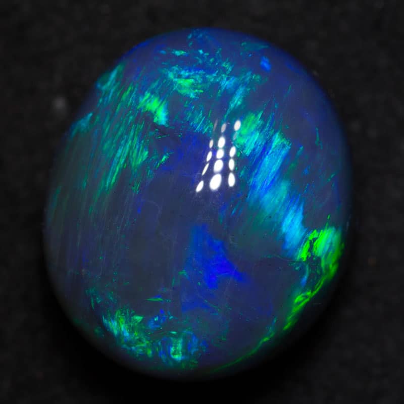 6.19 ct gem black opal 12.2x10.2x8mm - Image 3