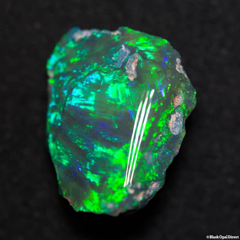 6.23 ct polished rough gem black opal 16x13x7.5mm - Image 3