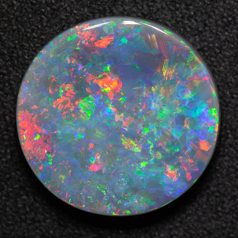 6.30 ct dark opal 14.8mm round x 4.2mm - Image 3