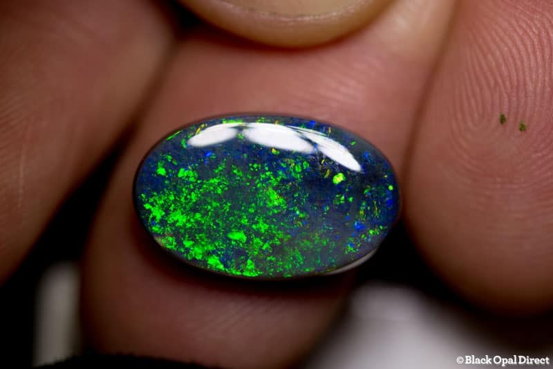 6.36 ct black opal 18x11x4mm - Image 3