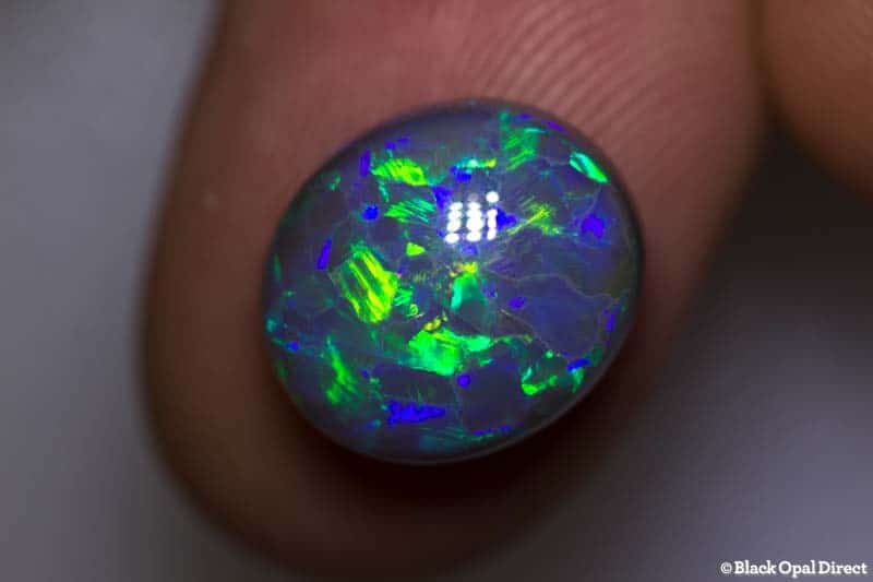 6.39 ct dark opal 13x11.5x6.5mm - Image 2