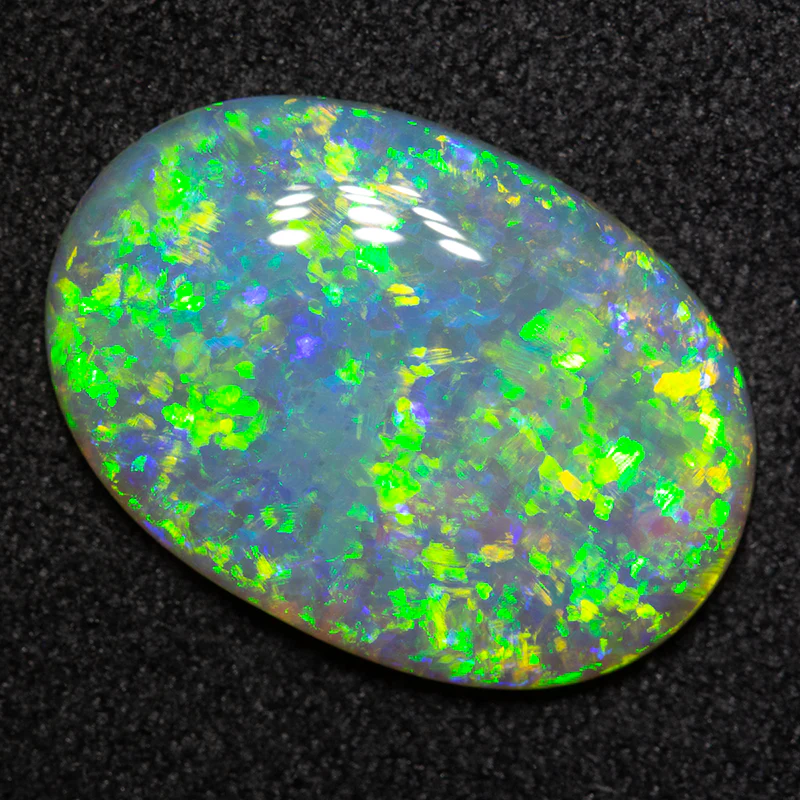 4.39 ct dark opal 17.3x12.1x3.1mm - Image 2