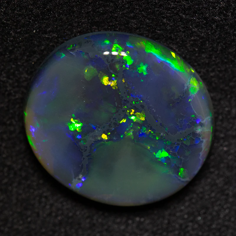 6.44 ct black opal 14.8x13.2x4.5mm - Image 3