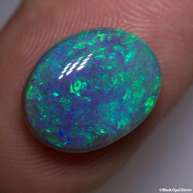 6.46 ct semi black opal 14x11.4x6mm - Image 2