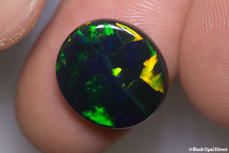 6.69 ct black opal 15x14x4mm - Image 3