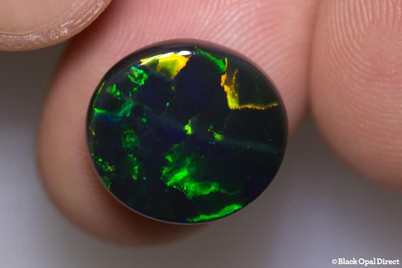 6.69 ct black opal 15x14x4mm - Image 4