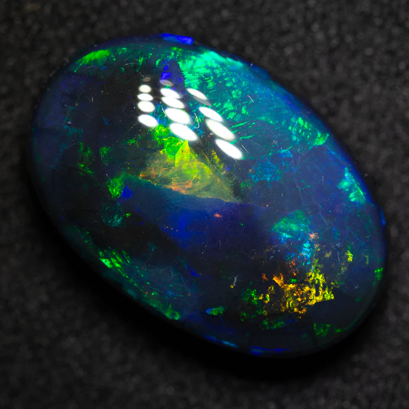 6.70 ct gem black opal 15x10x5mm - Image 4