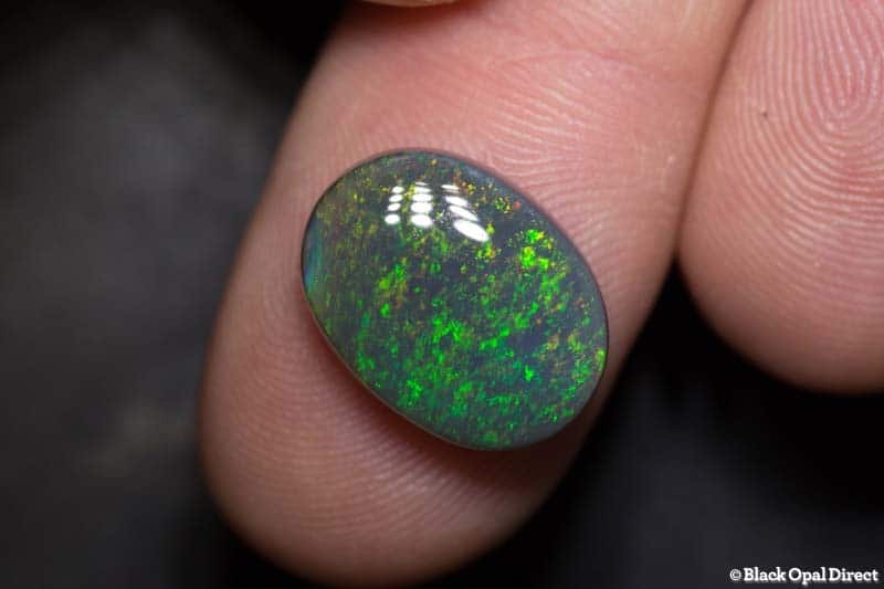 6.70 ct semi black opal 15x12x5mm - Image 2