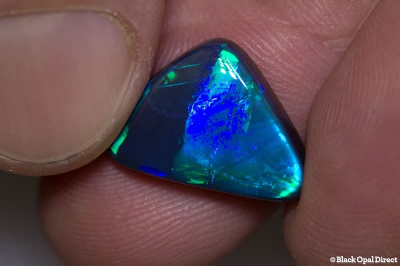 6.77 ct baroque gem black opal 17x12x4mm Roberta - Image 2