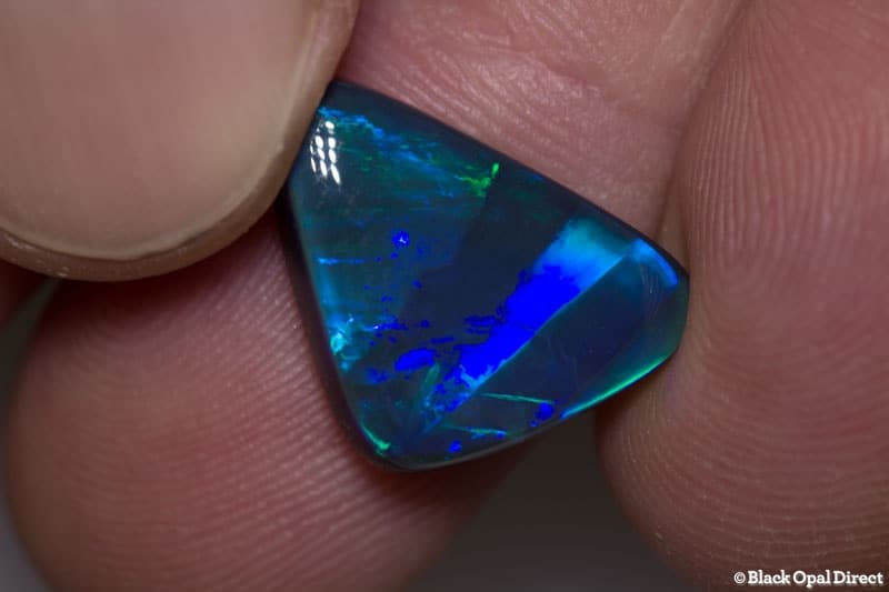 6.77 ct baroque gem black opal 17x12x4mm Roberta - Image 3