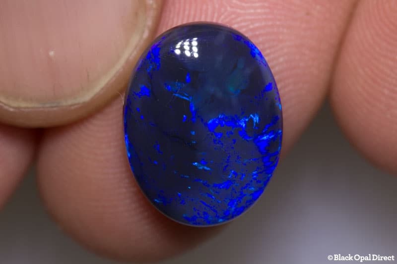 6.80 ct black opal 15.6x12.2x5mm - Image 2