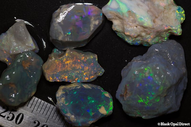 64 ct rough opal parcel 7 pieces - Image 4