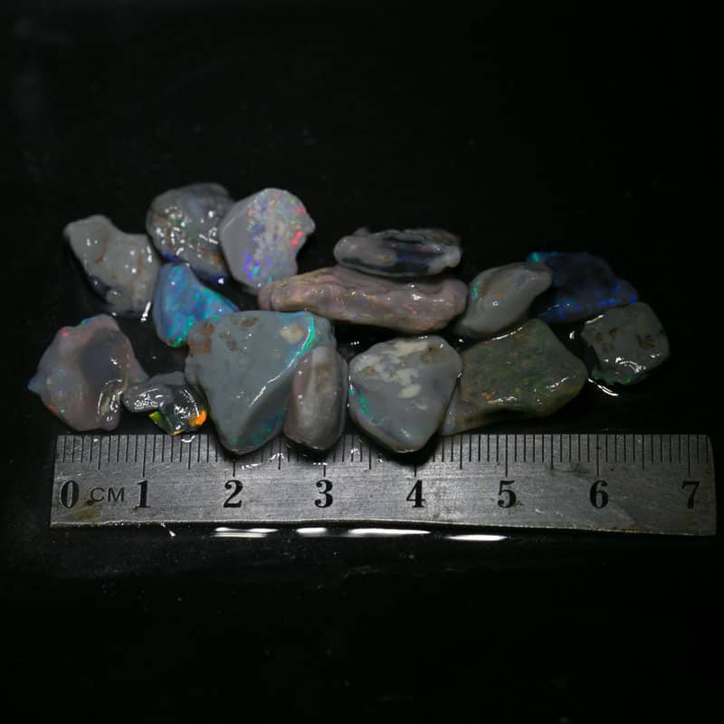 67 ct  15pc rough opal parcel for intermediate cutters - Image 5