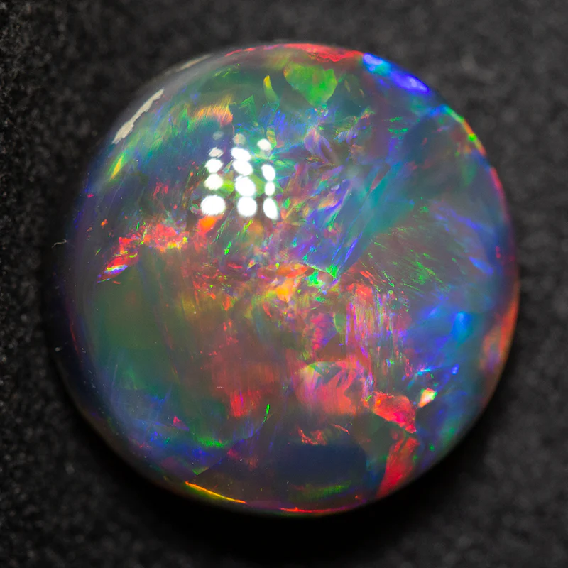 7.03 ct gem black opal 12.8x12.8x7.2mm - Image 3
