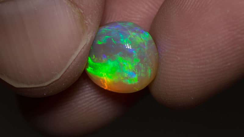 7.15 ct gem crystal opal double sided 12.5x11x9mm - Image 5