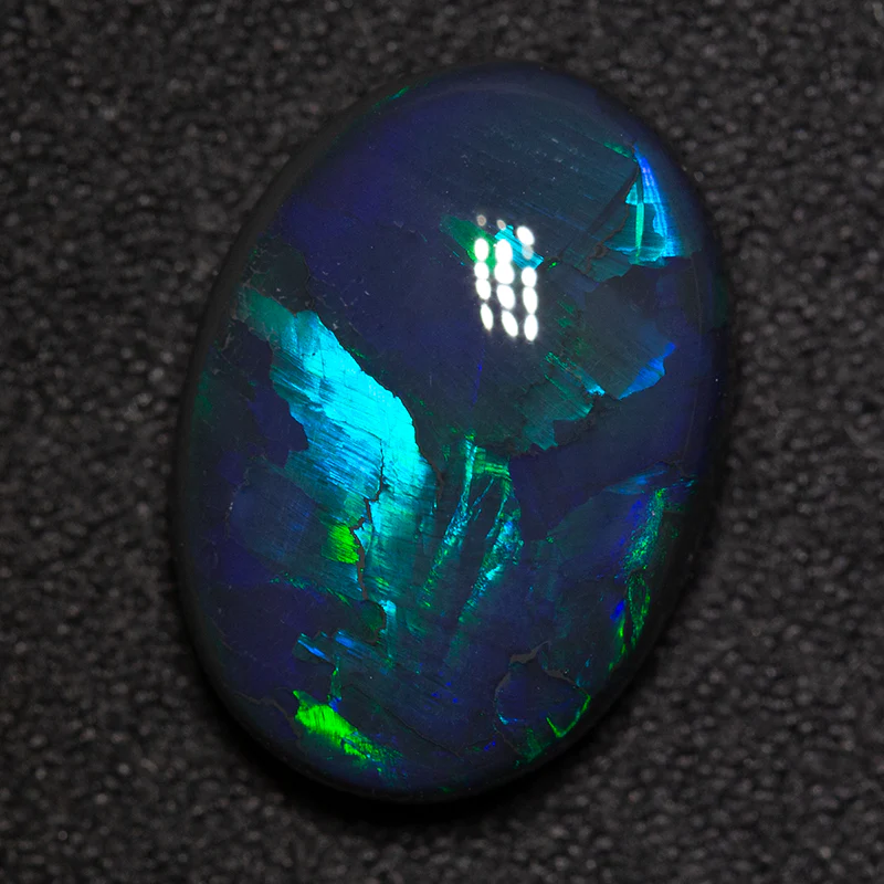7.21 ct black opal 16x12x6mm - Image 3