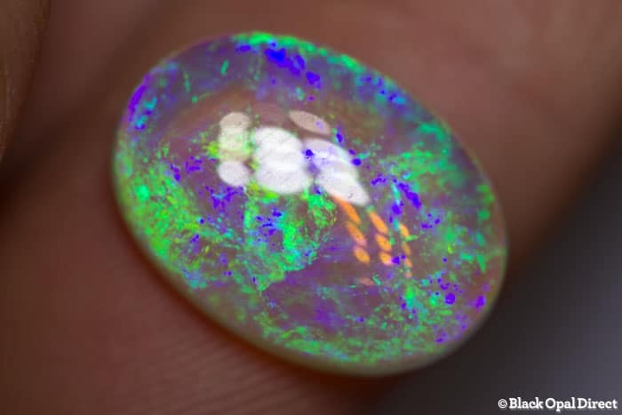 7.25 ct gem double sided crystal opal 17x12x5mm - Image 3